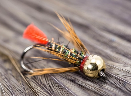 Red tag beadheaded nymph Red tag beadheaded nymph