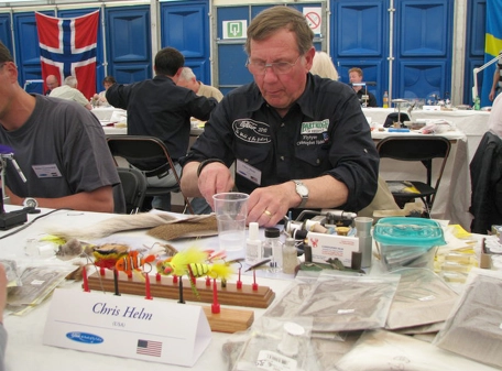 Chris Helm tying at FlyFair Chris Helm tying at FlyFair