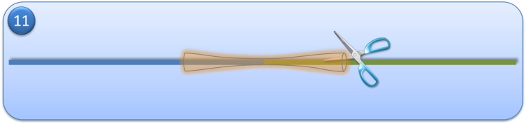 Step 11 - Remove the used shrink tube. Step 11 - Remove the used shrink tube.